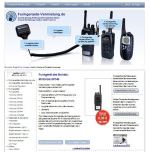 Screenshot of Radio-Rental.com website – rent Motorola two-way radios at reasonable prices